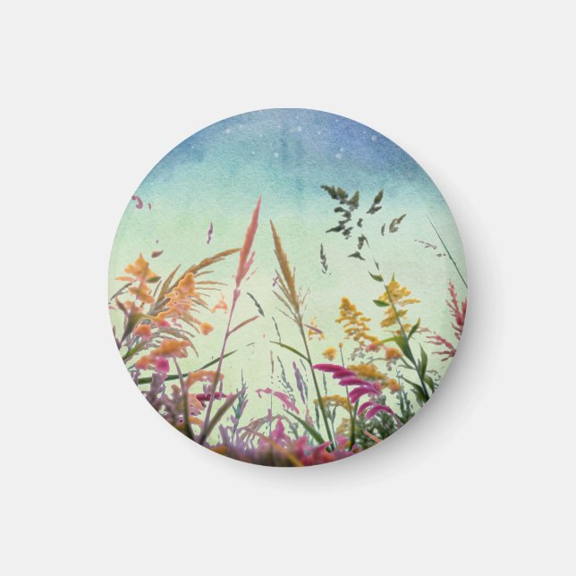 Wildflowers And Stars Magnet (Front)