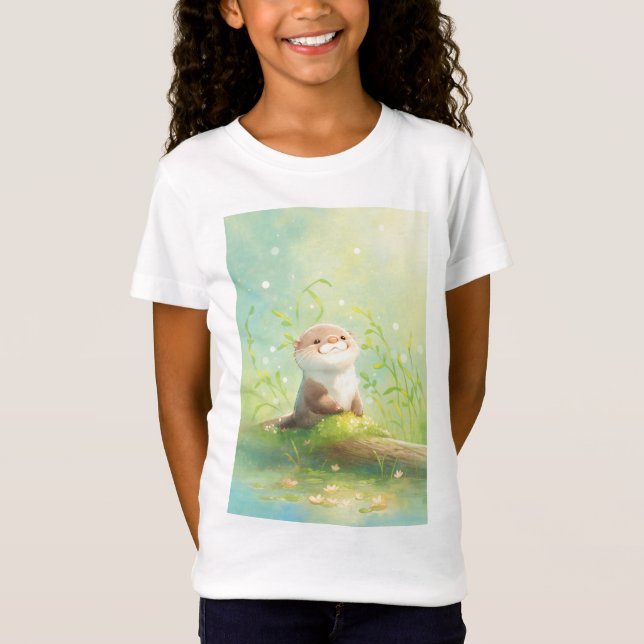 Wildflowers and Wetlands An Otter's Tale T-Shirt (Front)