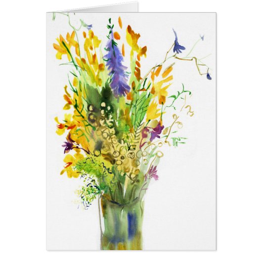 Wildflowers. Art card. Cards (Front)