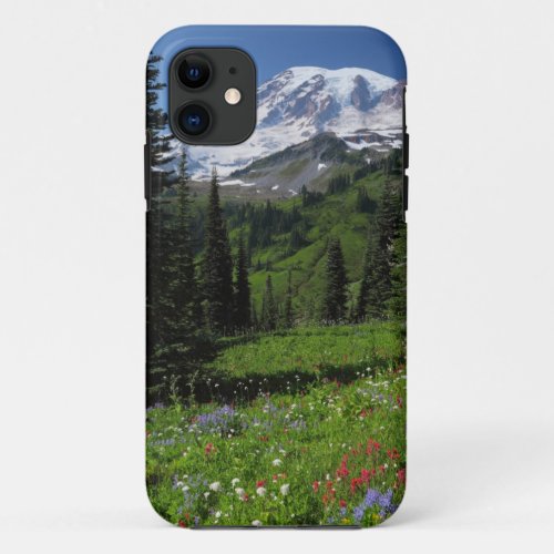 Wildflowers at Mount Rainier iPhone 11 Case