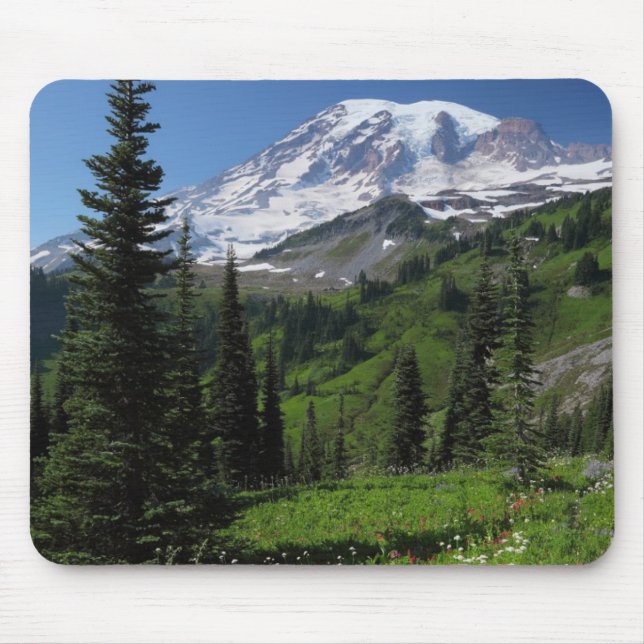 Wildflowers at Mount Rainier Mouse Pad (Front)