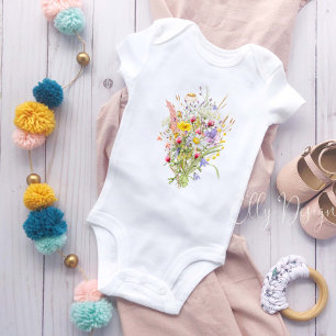 Wildflowers Baby Bodysuit