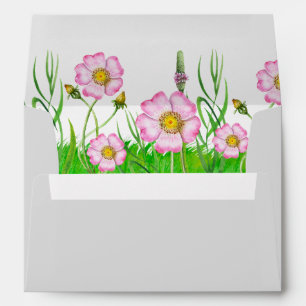 Wildflowers baby in bloom baby shower envelope