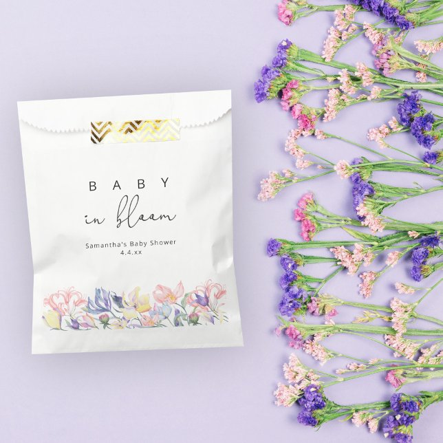 Wildflowers - Baby in bloom baby shower Favor Bag (Creator Uploaded)