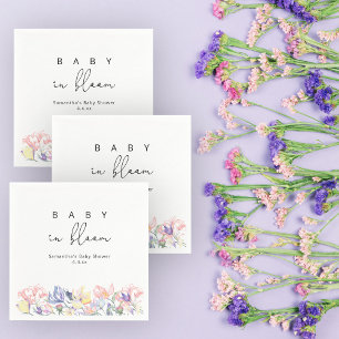 Wildflowers - Baby in bloom baby shower Napkins