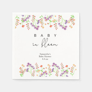 Wildflowers - Baby in bloom Napkins