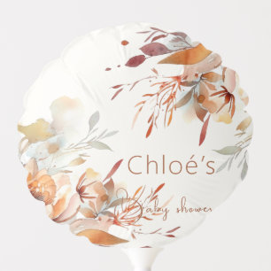 wildflowers baby shower balloon