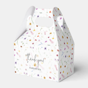 Wildflowers Baby Shower Favor Boxes