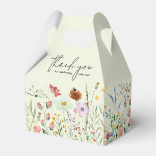 Wildflowers Baby Shower Favor Boxes