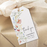 Wildflowers Baby Shower Favor Gift Tags<br><div class="desc">Stylish baby shower favor tags feature elegant watercolor wildflowers and your details in chic lettering. MATCHING items in our collection.</div>