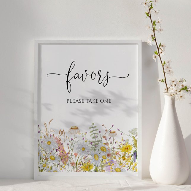 Wildflowers Baby Shower Favors  Poster (Creator Uploaded)