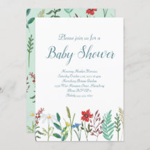 Wildflowers Baby Shower