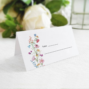 Wildflowers Baby shower Place Card