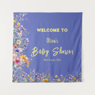 Wildflowers Baby Shower Tapestry