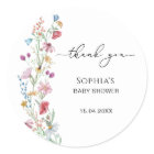 Wildflowers Baby shower Thank you