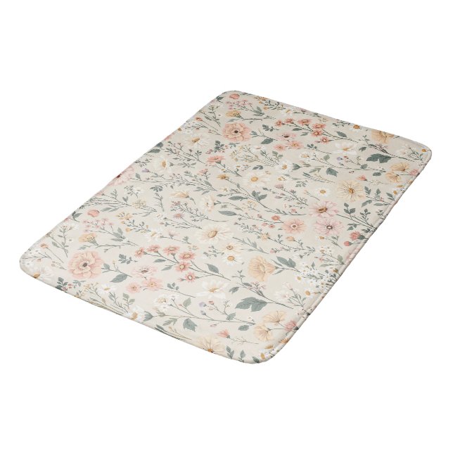 Wildflowers Bath Mat (Angled)