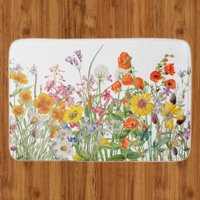 Wildflowers   bath mat (Creator Uploaded)