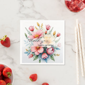 Wildflowers Beautiful Trendy Luxury Collection Napkins