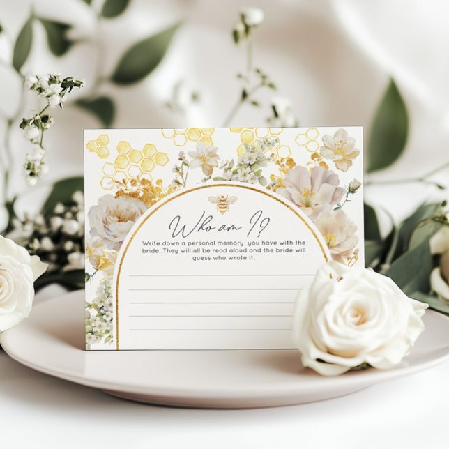 Wildflowers bee Who am I bridal shower game (Creator Uploaded)