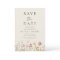 Wildflowers Beige Boho Save the Date Minimalist 