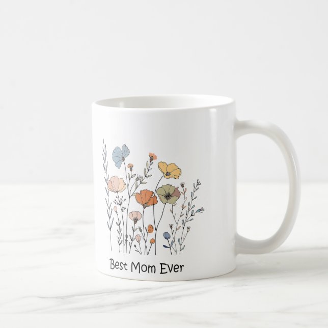 Wildflowers Best Mom Ever Mug (Right)