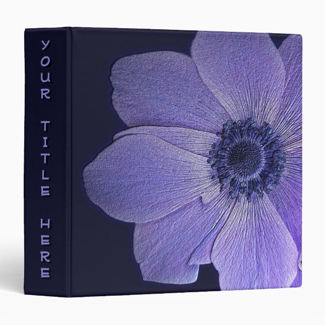 Wildflowers Binder Book - Custom Recipe Book (Front/Spine)