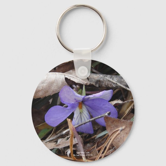 WildFlowers Birds-Foot Violet Hot Springs AR Gifts Keychain (Front)