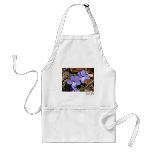 WildFlowers Birds_Foot Violet III Gifts  Apparel Adult Apron