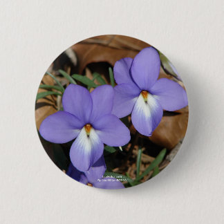 WildFlowers Birds-Foot Violet III Gifts & Apparel Button