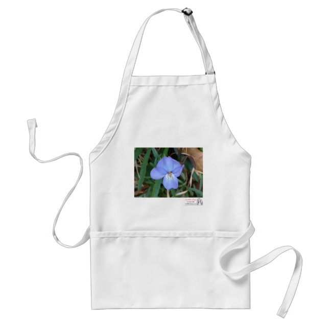 WildFlowers Birds-Foot Violet IV Hot Springs Gifts Adult Apron (Front)