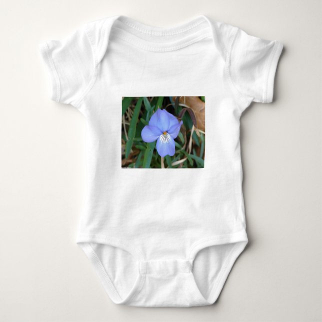 WildFlowers Birds-Foot Violet IV Hot Springs Gifts Baby Bodysuit (Front)