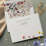Wildflowers Bloom Watercolor Return Address Envelope<br><div class="desc">Add a touch of elegance to your correspondence with our Wildflowers Watercolor Art Return Address Envelope. Featuring delicate flowers and lush greenery, this beautifully crafted envelope adds an extra layer of sophistication to your mailings. Ideal for weddings, bridal showers, or any special occasion where you want your first impression to...</div>