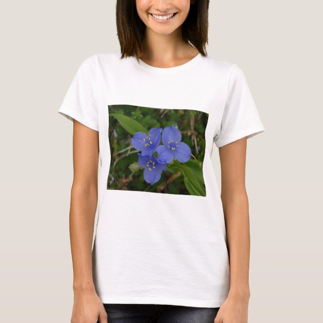Wildflowers Blue Spiderwort Hot Springs AR Gifts T-Shirt (Front)