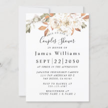 Wildflowers, Boho Floral Bridal Shower Invitation