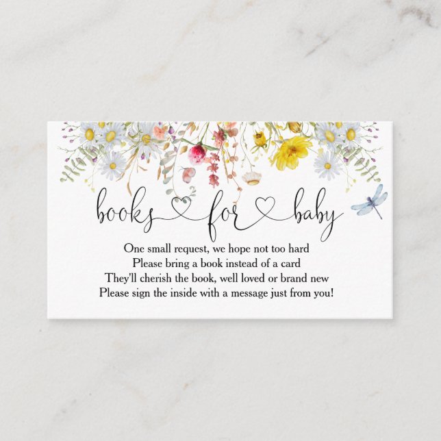 Wildflowers Books For Baby Enclosure Card (Front)