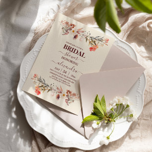 Wildflowers Botanical Garden Bridal Shower Invitat Invitation