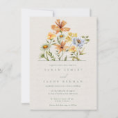 Wildflowers Botanical Garden Wedding Invitation (Front)