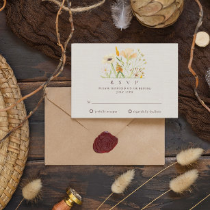 Wildflowers Botanical Garden Wedding RSVP