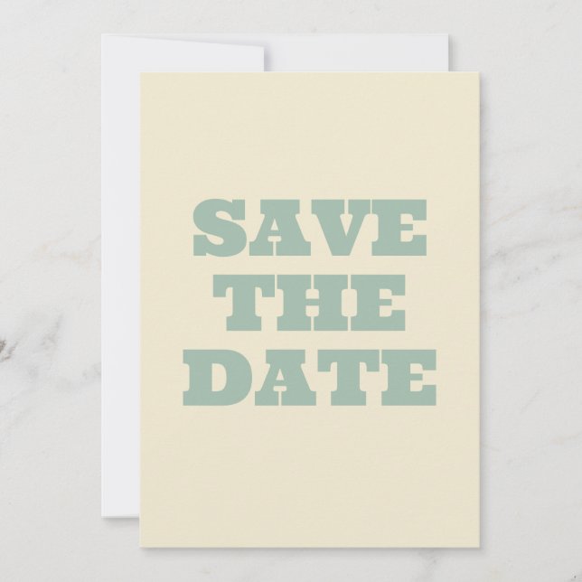 Wildflowers Botanical Garden Wedding Save The Date (Front)