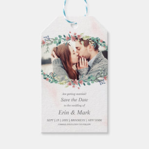 Wildflowers & Branches in Delicate Tones Gift Tags