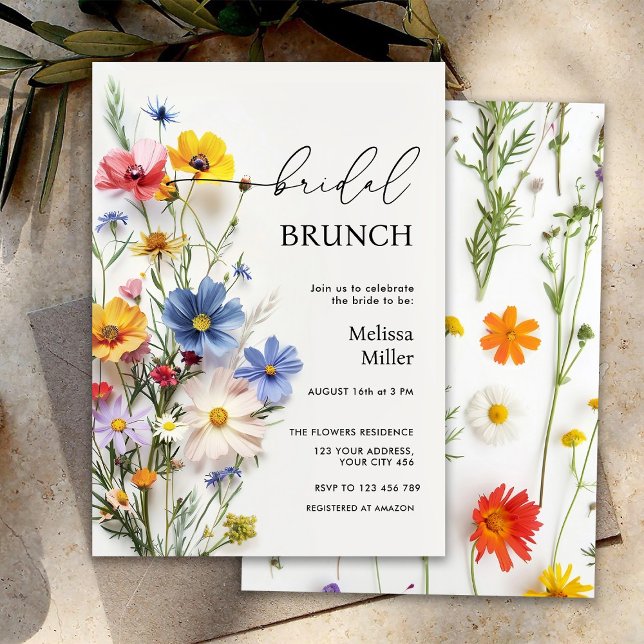Wildflowers Bridal Brunch Invitation (Creator Uploaded)