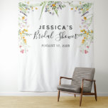 Wildflowers Bridal Shower Backdrop Photo booth<br><div class="desc">Wildflowers Bridal Shower backdrop photo booth,  personalized with your name and date. Easy to change for any party.</div>