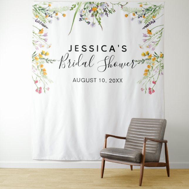 Wildflowers Bridal Shower Backdrop Photo booth (In Situ)