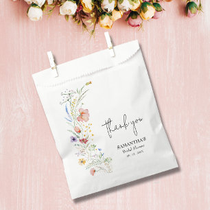 Wildflowers Bridal Shower Favor Bag