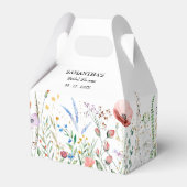 Wildflowers Bridal Shower Favor Boxes (Back Side)
