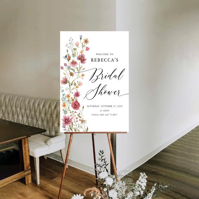 Wildflowers Bridal Shower Foam Boards (Creator Uploaded)