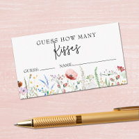 Wildflowers Bridal Shower Guess How Many Game