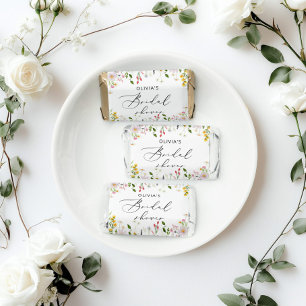 Wildflowers bridal shower hershey's miniatures