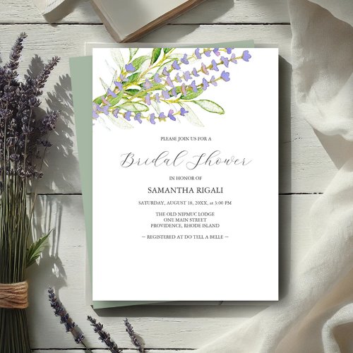 Wildflowers Bridal Shower Invitations