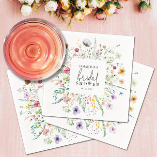 Wildflowers Bridal Shower Napkins